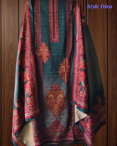 Winter Wear- Elegant Winter Pashmina Suit with Rich Digital Prints