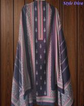 Winter Wear-Premium Pashmina Floral Digital Printed Winter Un-Stitched Suit Set