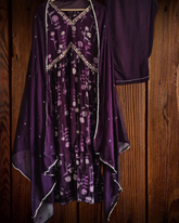 Elegant Aaliya Cut Chinnon Handwork Kurta Set with Chiffon Dupatta – 3-Piece Fully Stitched Suit