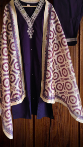 Elegant Roman Silk Zari Embroidered Kurta Set with Digital Printed Dupatta – Afghani Style Fully Stitched Suit