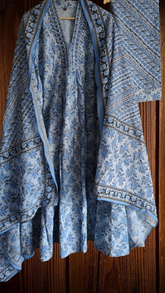 Cotton Printed Suit Set with Faux Mirror Work – Fully Stitched 3PC Set