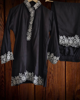 Muslin Embroidery Co-Ord Set – 2 Pc Shirt & Stitched Pants