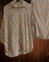 Muslin Digital Print Co-Ord Set with Neck Embroidery – 2 Pc Relaxed Fit