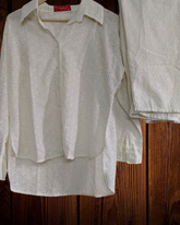 Pure Cotton Scalloped Co-Ord Set – 2 Pc Elegant Edition