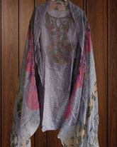 🌸 Cotton Embroidered Pakistani Suit with Chiffon Dupatta 🌸