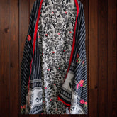 Cotton Printed Suit with Faux Mirror & Embroidery | Unstitched Beauty