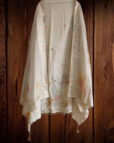 Radiant Shimmer Tissue Suit Set with Cut Dana & Banarasi Dupatta