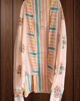 Pure Cotton Kurta with Sequin Highlighting & Printed Cotton Dupatta