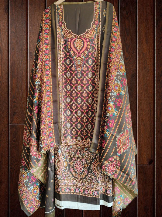 Winter Wear- Pashmina Digital Printed Unstitched Suit