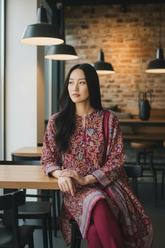 (MAROON)Winter Wear- Premium Pashmina Kurta Set with Digital Prints & All-Over Embroidery