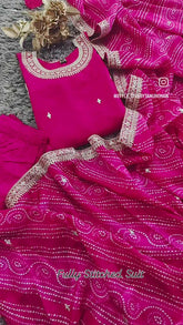 Fully Stitched Silk Suit