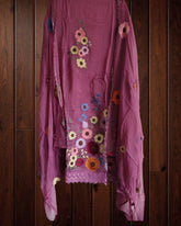 Elegant Soft Organza Unstitched Suit with Embroidery