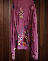 Elegant Soft Organza Unstitched Suit with Embroidery