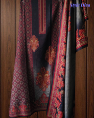 Winter Wear- Elegant Winter Pashmina Suit with Rich Digital Prints