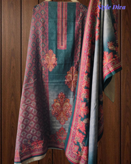 Winter Wear- Elegant Winter Pashmina Suit with Rich Digital Prints