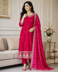 Fully Stitched Silk Suit