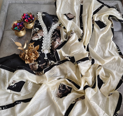 Pakistani pure rayon  crochia lacing suit
