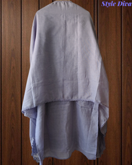 Designer Khadi Cotton Pakistani Crochet Lacing Un-Stitched Suit Set