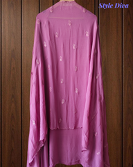 Premium Georgette Lucknowi Embroidery Unstitched Suit