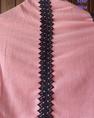 Elegant Crush Mul Hand Work Unstitched Suit With Designer Dupatta (Copy)