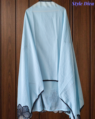Elegant Crush Mul Hand Work Unstitched Suit With Designer Dupatta
