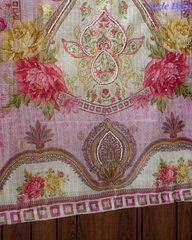 Kota Digital Printed Unstitched Suit with Pearl Highlighting and Printed Dupatta