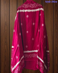 Cotton Digital Print Zari Embroidery Unstitched Suit with Mul Cotton Dupatta