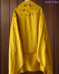 Modal Laser Cut Embroidered Un-Stitched Suit with Designer Dupatta