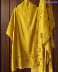 Modal Laser Cut Embroidered Un-Stitched Suit with Designer Dupatta