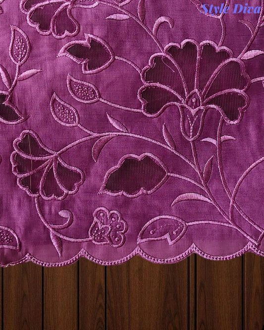 Modal Laser Cut Embroidered Un-Stitched Suit with Designer Dupatta