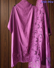 Modal Laser Cut Embroidered Un-Stitched Suit with Designer Dupatta