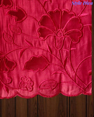 Modal Laser Cut Embroidered Un-Stitched Suit with Designer Dupatta