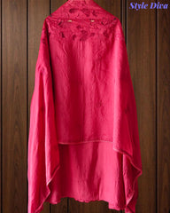 Modal Laser Cut Embroidered Un-Stitched Suit with Designer Dupatta