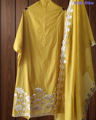 Mul CottonLaser Cut Gotta Work Un-Stitched Suit with Designer Dupatta