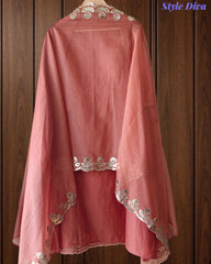 Mul Cotton Laser Cut Gotta Work Un-Stitched Suit with Designer Dupatta