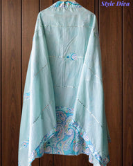 Cotton Printed Unstitched Suit with Faux Mirror & Applique Work Dupatta