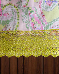 Cotton Printed Unstitched Suit with Faux Mirror & Applique Work Dupatta