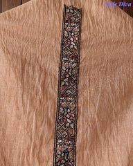 Mul Cotton Lucknowi Embroidered Un-Stitched Suit with Embroidered Dupatta