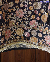 Muslin Digital Printed Semi-Stitched Suit with Zari & Sequin Highlighting Dupatta