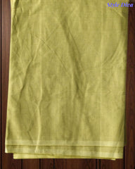 Malai Cotton Printed Unstitched Suit with Mirror Work and Crochet Lacing Dupatta