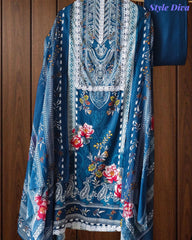 Jaam Cotton Printed Unstitched Suit with Mul Cotton Digital Print Dupatta