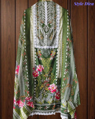 Jaam Cotton Printed Unstitched Suit with Mul Cotton Digital Print Dupatta