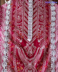 Jaam Cotton Printed Unstitched Suit with Mul Cotton Digital Print Dupatta