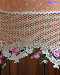 Jamdani Cotton Self Design Unstitched Suit with Crochet Lacing and 3D Floral Work Dupatta