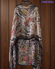 Organza Digital Printed Unstitched Suit with Mirror Highlighting