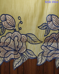 Mul Cotton Gotta Work & Scalloped Embroidery Un-Stitched Suit with Scalloped Dupatta