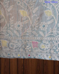 Mul Cotton Overall Embroidered Un-Stitched Suit With Designer Embroidery Dupatta