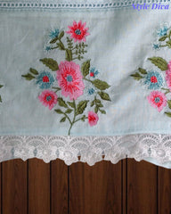 Mul Cotton Overall Embroidered Un Stitched Suit with Designer Embroidered Dupatta