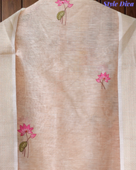 Linen Cotton Digital Printed Lagdi Patta Unstitched Suit (3 Pc Set)