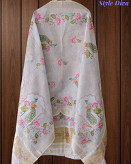 Linen Cotton Digital Printed Lagdi Patta Unstitched Suit (3 Pc Set)